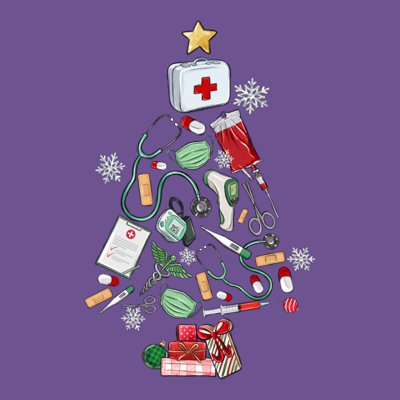 Nurse Christmas Tree Vintage Tee by MaliasSmallBusiness | Teevron
