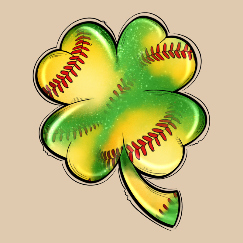 St. Patrick's Day Clover Softball Heavyweight Sweatshirt by Artiststas | Teevron