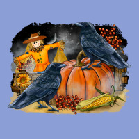 Fall Background With Crow Long Sleeve Tee | Teevron