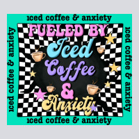 Fueled By ıced Coffee And Anxiety Zipper Hoodie | Teevron