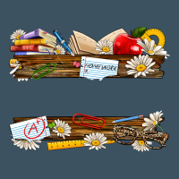 Floral Teacher Custom Name Urban Heavy Tee | Teevron