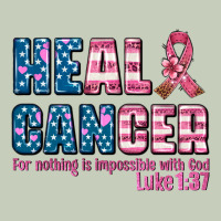 Heal Cancer With Cancer Ribbon Ladies Tee | Teevron