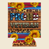 Proud Veteran  12 Oz Regular Can Cooler Ladies Tee | Teevron