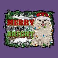Merry And Bright Pomeranian Vintage Hoodie | Teevron