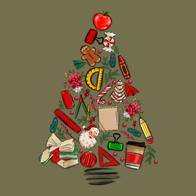 Teacher Christmas Tree Vintage Hoodie by MaliasSmallBusiness | Teevron