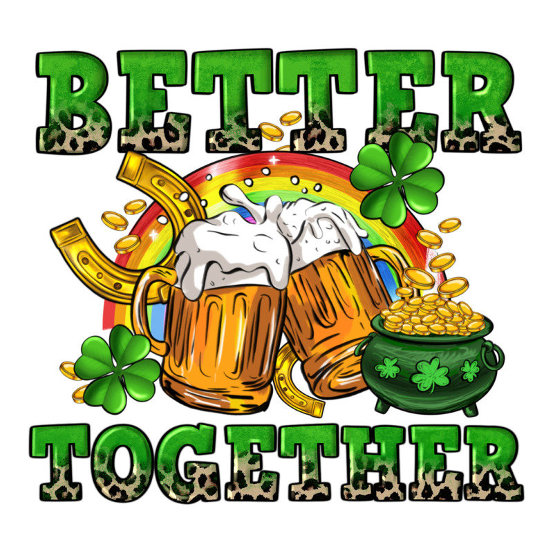 Better Together St. Patrick's Day Heavyweight Hoodie by CowGirlArtShop | Teevron