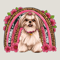 Shih Tzu Floral Rainbow Heavy Core Tee | Teevron
