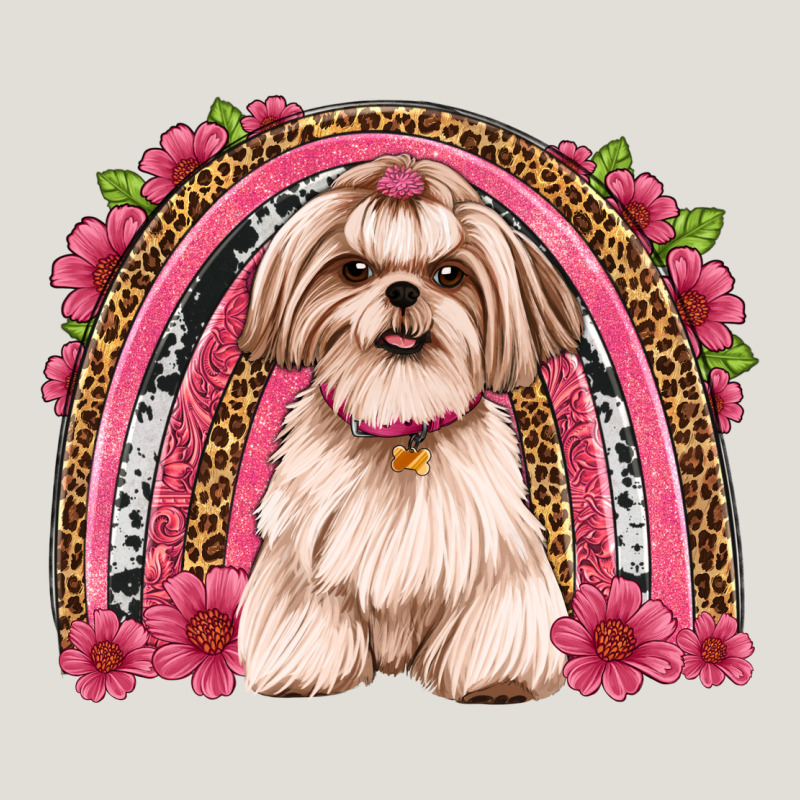 Shih Tzu Floral Rainbow Heavy Core Tee by Artiststas | Teevron