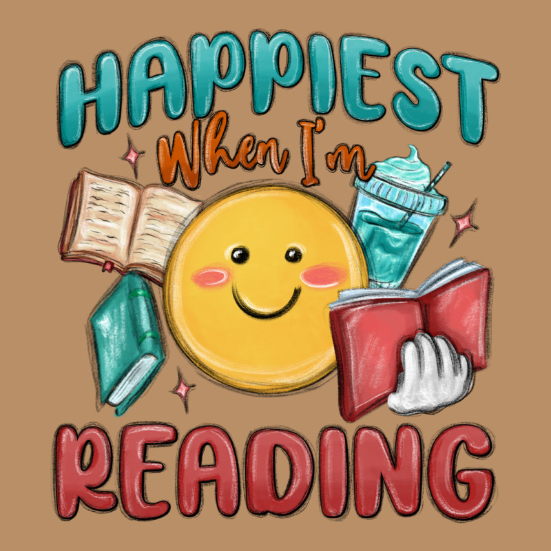 Happiest When I'm Reading Vintage Hoodie by MaliasSmallBusiness | Teevron
