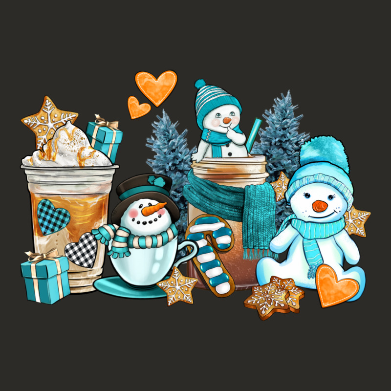 Winter Snowman Coffee Cups Heavy Core Tee by AdoDesignShop | Teevron
