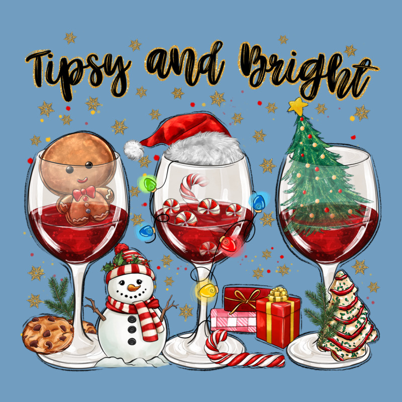 Tipsy And Bright Christmas Urban Heavy Tee by MaliasSmallBusiness | Teevron