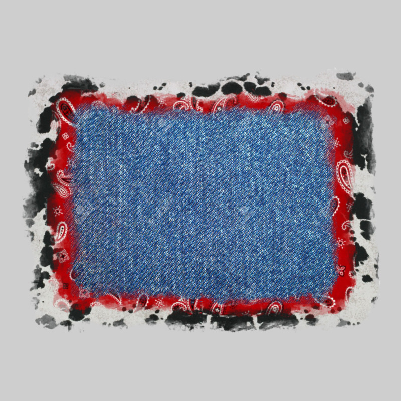 Cowhide Bandana Denim Background Premium Tee by AdoDesignShop | Teevron