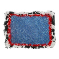 cowhide bandana denim background | Teevron