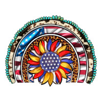 sunflower american flag leopard gemstone cowhide rainbow | Teevron