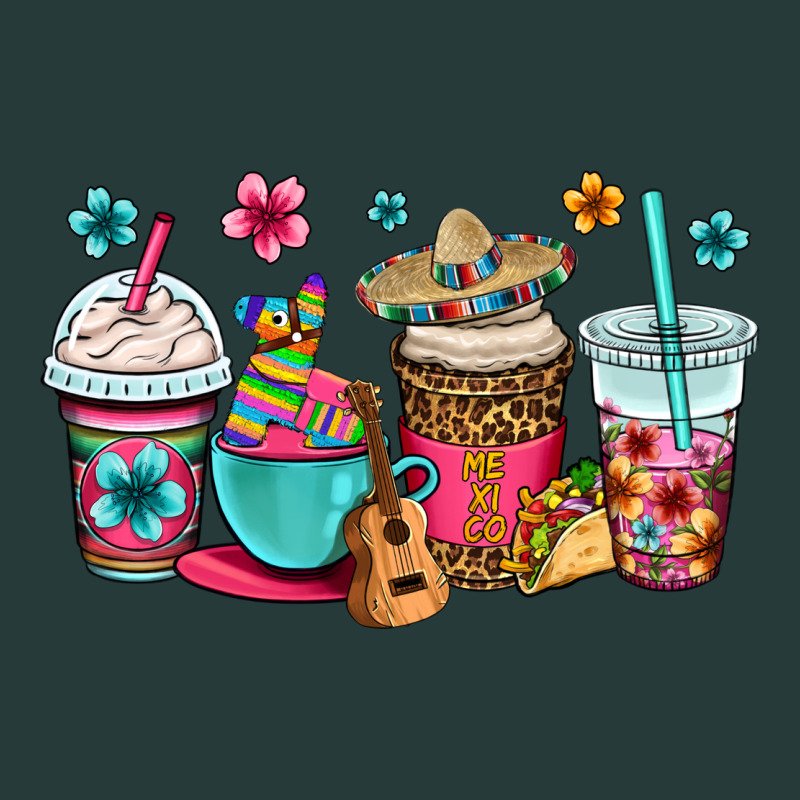 Mexico Fiesta Coffee Cups Premium Sweatshirt by OliviaCreatesArt | Teevron
