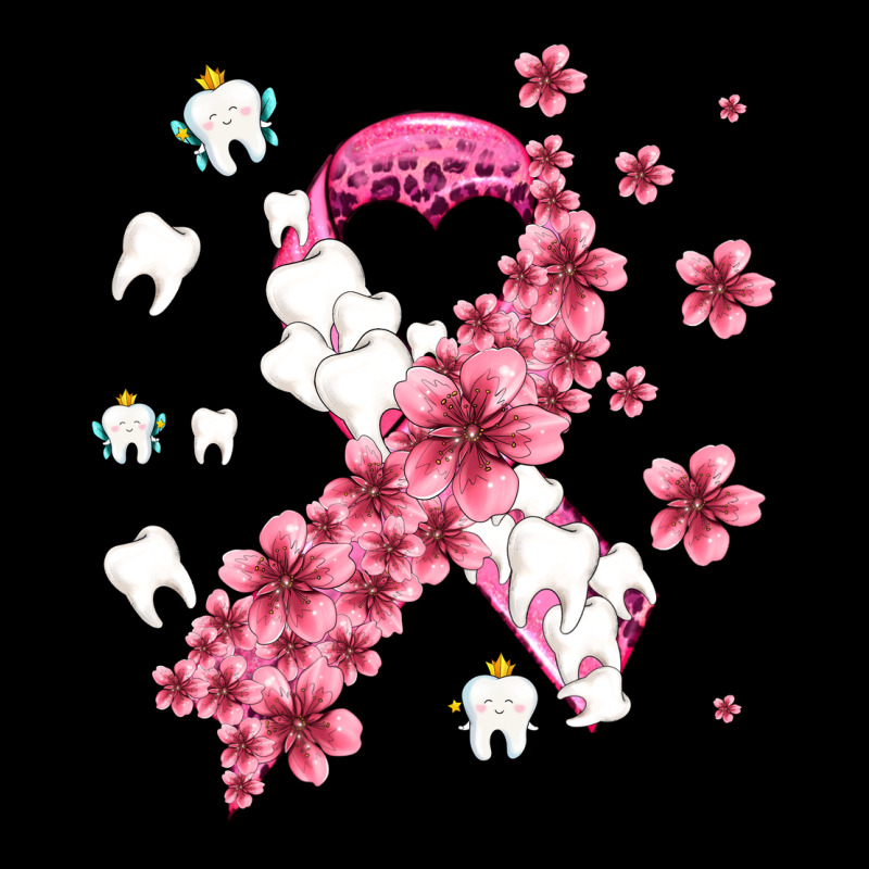 Teeth And Flower Cancer Ribbon Heavy Core Tee by AdoDesignShop | Teevron