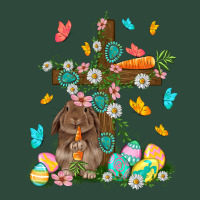 Western Rabbit With Cross Easter Day Zipper Hoodie | Teevron