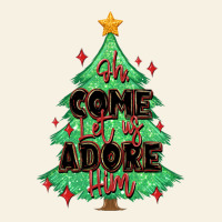 Oh Come Let Us Adore Him Christmas Tree Vintage Tee | Teevron