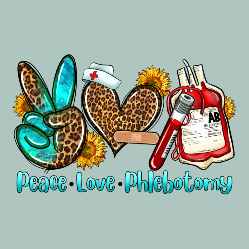 Peace Love Phlebotomy Premium Sweatshirt by OliviaCreatesArt | Teevron