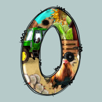 Farm Life Alphabet Numbers 0 Heavy Core Tee | Teevron