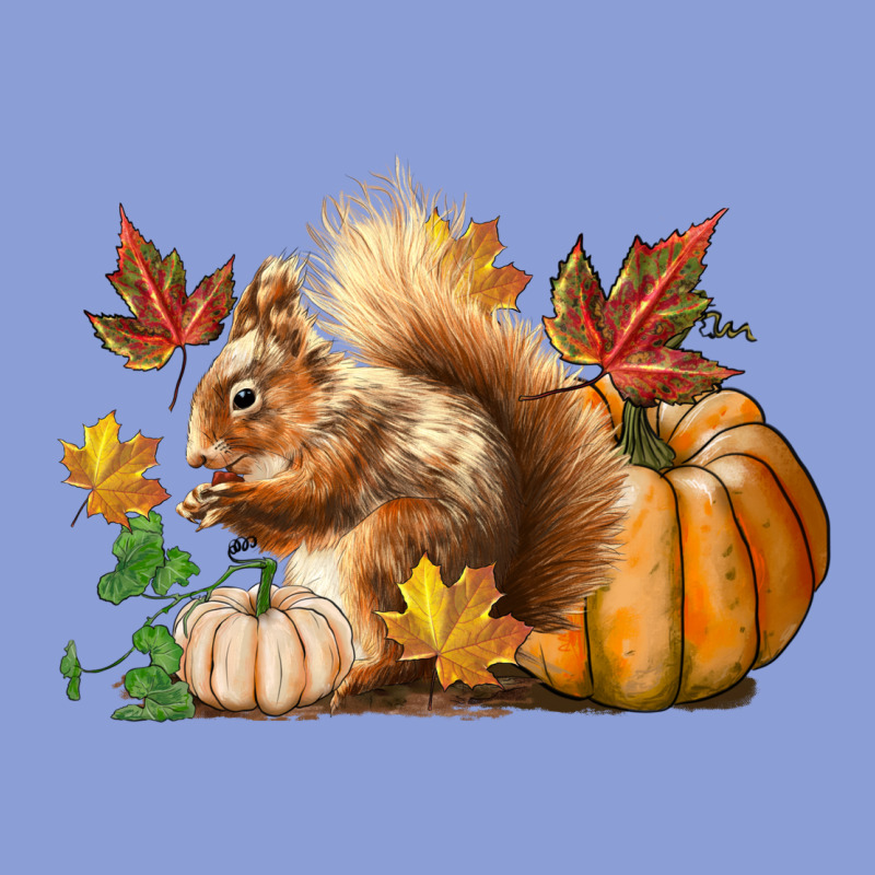 Fall Squirrel Long Sleeve Tee by LillyAllenDesigns | Teevron
