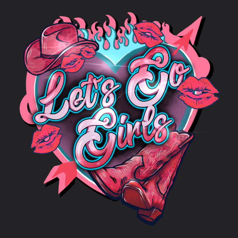 Lets Go Girls Pink Vintage Tee by NancyCooperArtShop | Teevron
