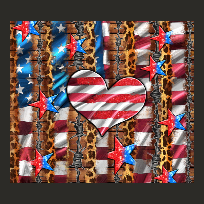 Western Usa Flag Heart And Stars Tumbler Heavy Core Tee by Artiststas | Teevron
