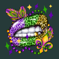 Mardi Gras Lip Olivia Premium Sweatshirt | Teevron