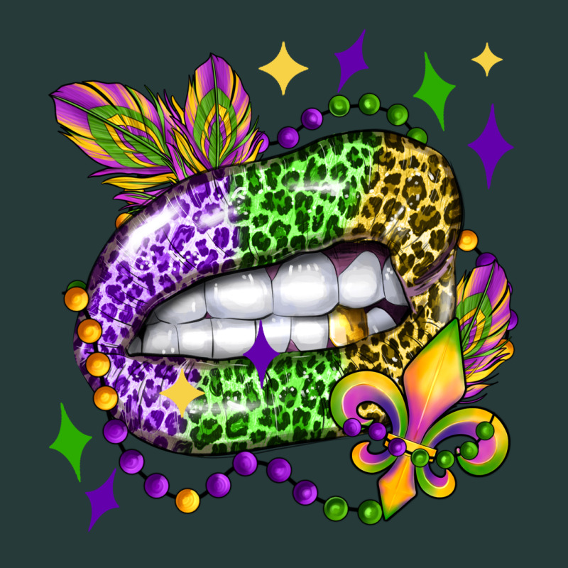 Mardi Gras Lip Olivia Premium Sweatshirt by OliviaCreatesArt | Teevron