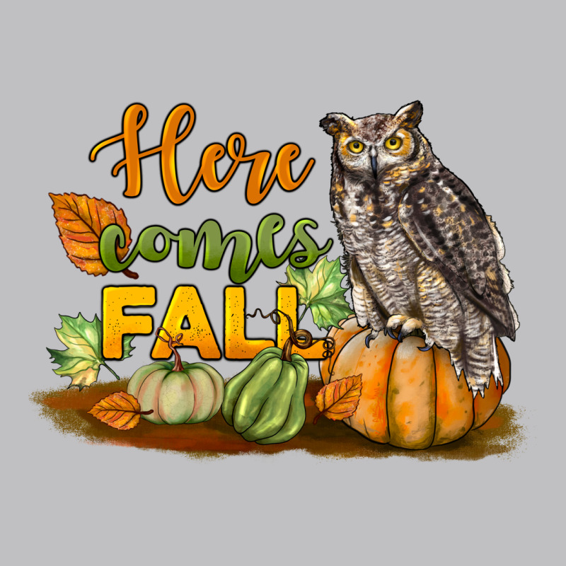 Here Comes Fall Owl Long Sleeve Tee by LillyAllenDesigns | Teevron