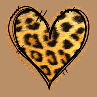Gold Glitter Leopard Heart Vintage Hoodie | Teevron