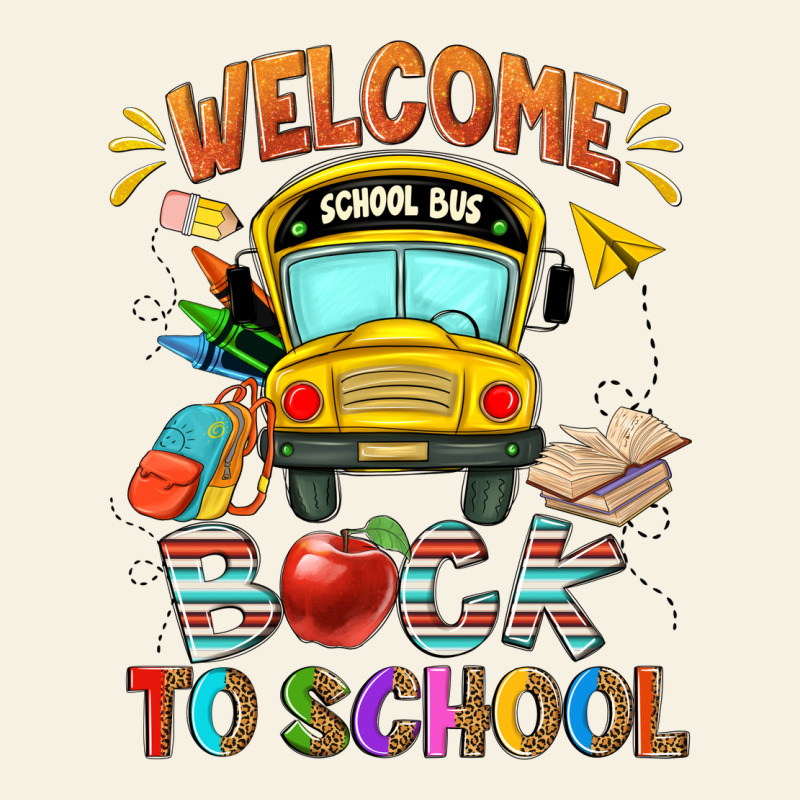 Welcome Back To School With School Bus Vintage Tee by NancyCooperArtShop | Teevron