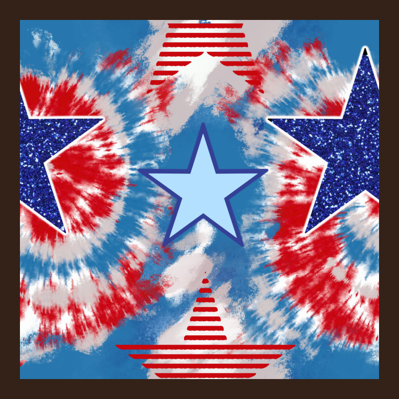 Patriotic Tie Dye Stars Heavy Core Tee by BundleAndBundleShop | Teevron