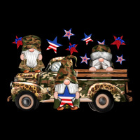 Camouflage Gnomes American Flag Star Truck Ladies Tee | Teevron