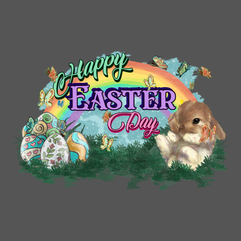 Happy Easter Day Rainbow Zipper Hoodie by HowdyJamesFarm | Teevron