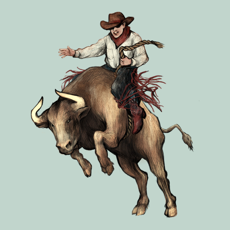 Cowboy Bull Rodeo Zipper Hoodie by HowdyJamesFarm | Teevron