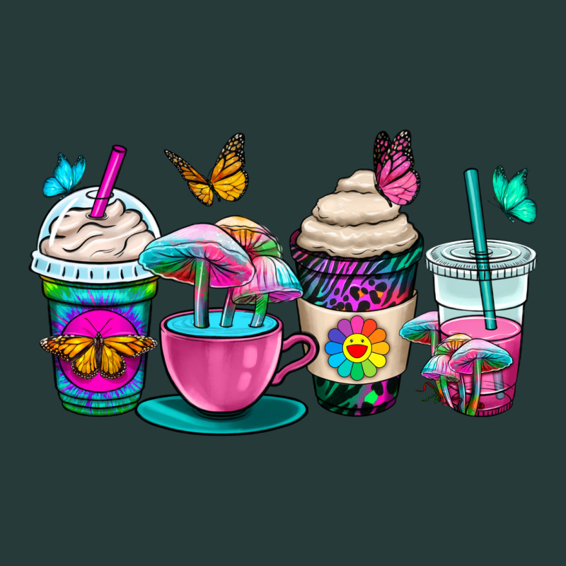 Tie Dye Coffee Cups Premium Sweatshirt by OliviaCreatesArt | Teevron