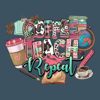 Coffee Teach Repeat Teacher Urban Heavy Tee | Teevron