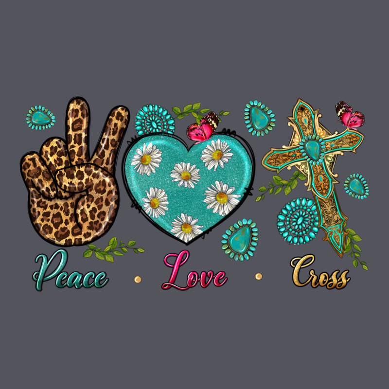 Peace Love Cross Vintage Hoodie by NancyCooperArtShop | Teevron