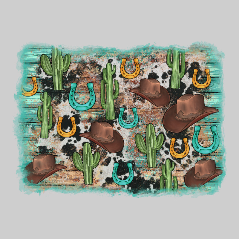 Cactus Cowboy Hat Background Premium Tee by AdoDesignShop | Teevron
