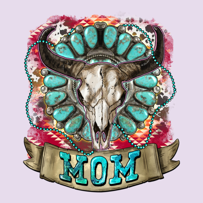 Mom Bull Skull Mother's Day Premium Hoodie by CowGirlArtShop | Teevron