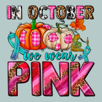 In October We Wear Pink With Pumpkins Heavy Core Tee | Teevron