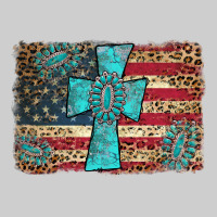 Flag And Turquoise Cross Premium Tee | Teevron