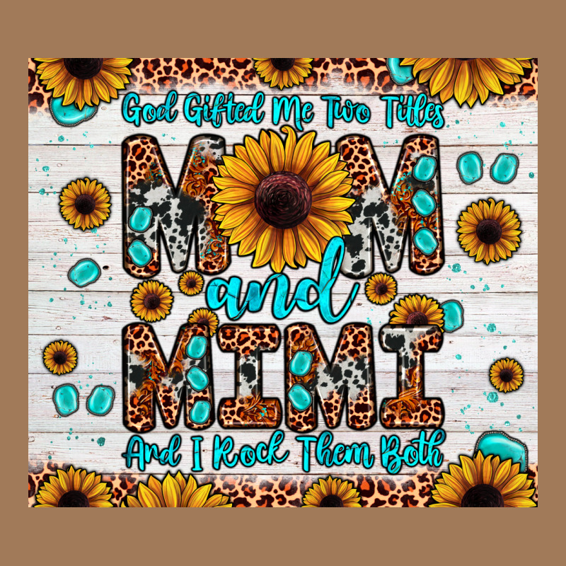 God Gifted Me Two Titles Mom And Mimi And I Rock Them Both Classic Tee by JahusDesignShop | Teevron