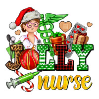 jolly nurse with Christmas element | Teevron