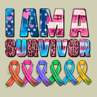 I Am A Survivor With All Cancer Ribbons Heavy Core Tee | Teevron