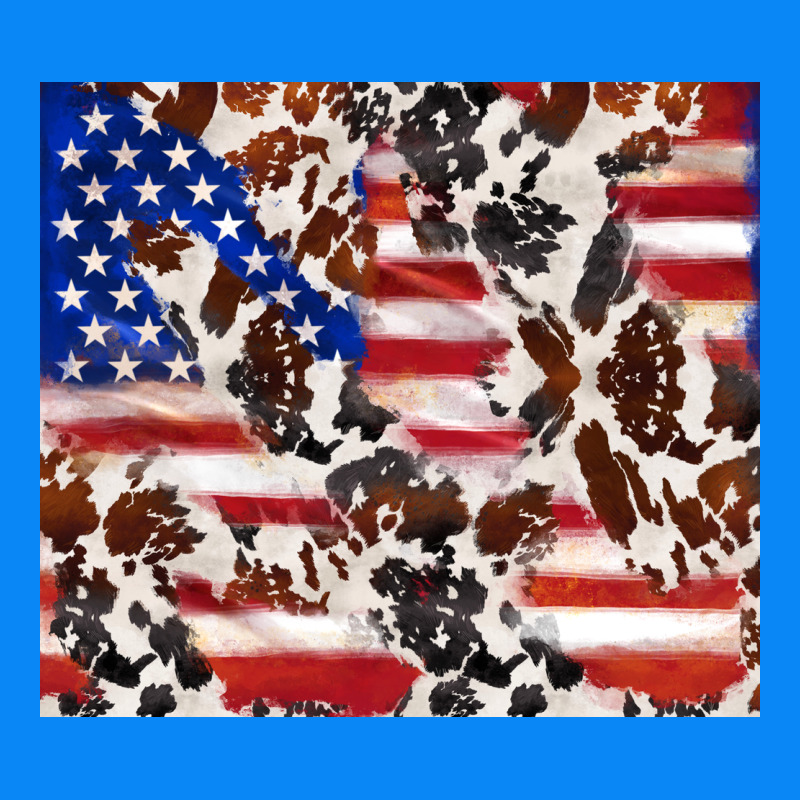 Cowhide Amerikan Flag Zipper Hoodie by TumblerDesignByShophia | Teevron