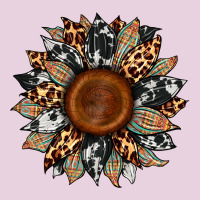 Cowhide Leopard Aztec Sunflower Ladies Tee | Teevron