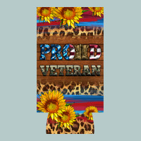 Proud Veteran 12 Oz Slim Can Cooler Heavy Core Tee | Teevron