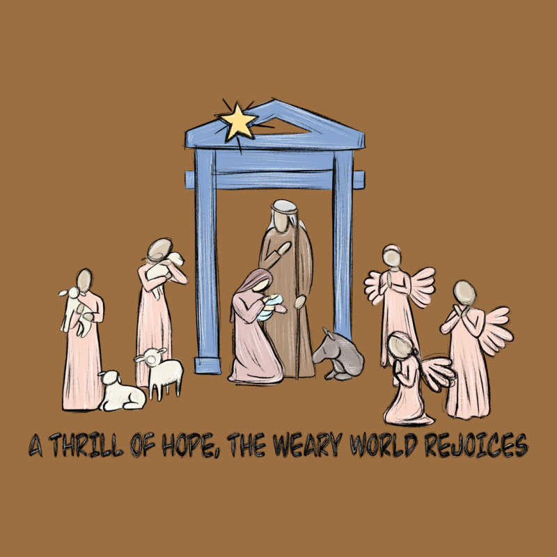 A Thrill Of Hope Nativity Vintage Tee by MaliasSmallBusiness | Teevron